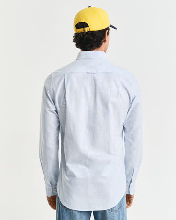 Πουκάμισο Banker Ρίγα Classic Oxford Shirt Σε Στενή Γραμμή GANT